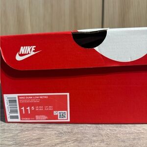 Nike Dunk Low Retro Red Sneakers